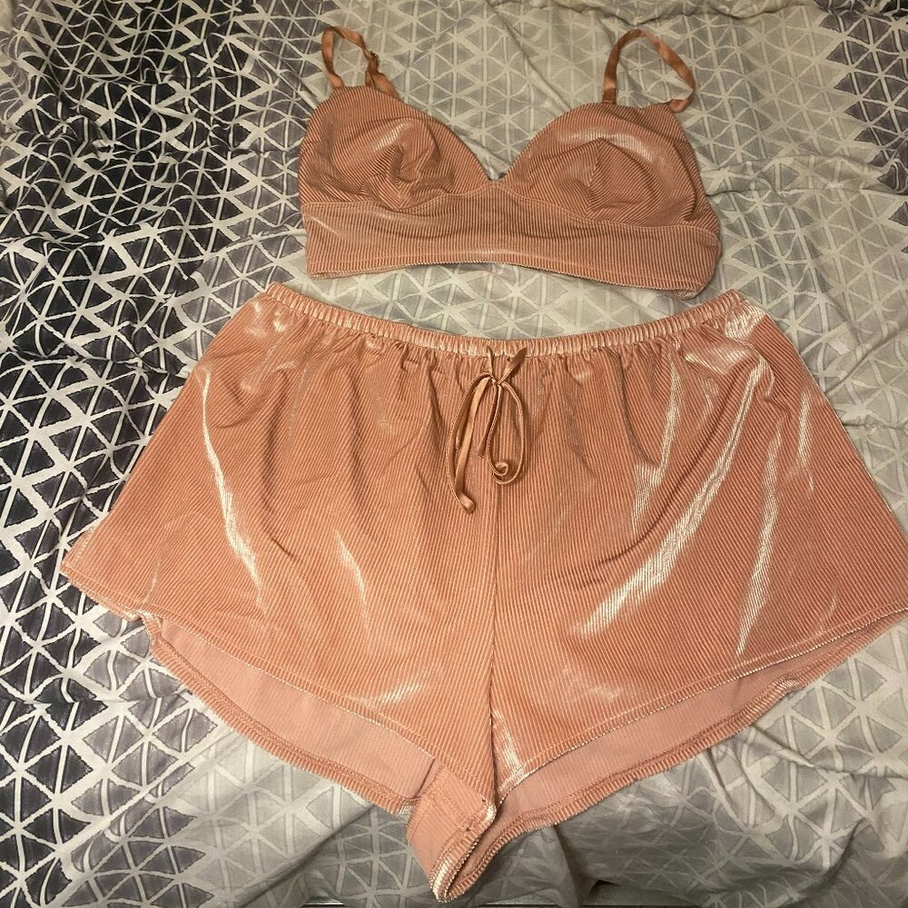 Victoria's Secret Champagne Pajama Set